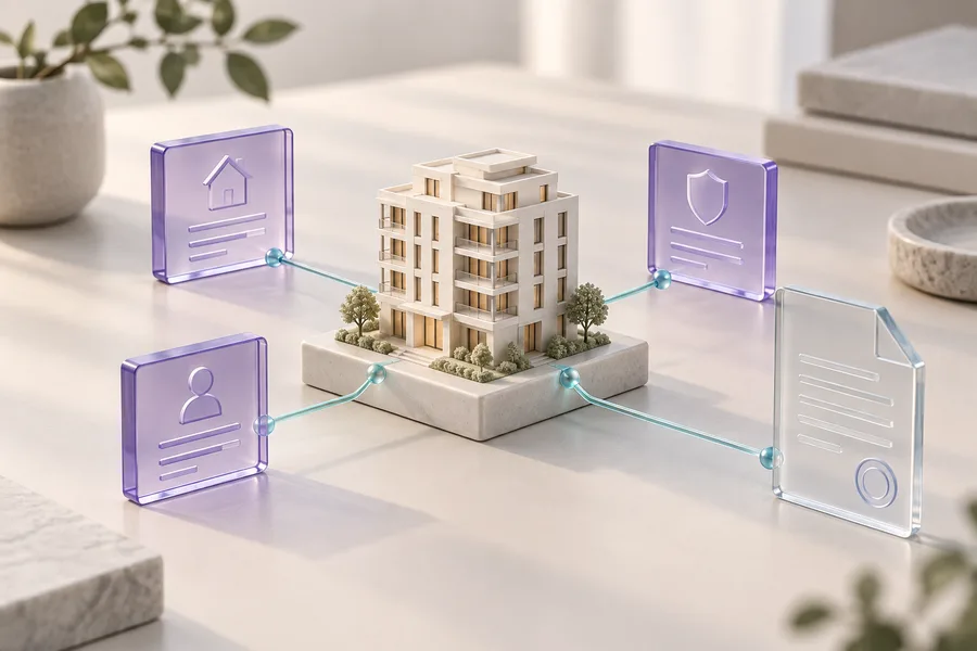 The connection between assets and digital rights.